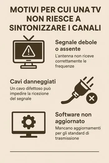Assistenza tecnica per sintonizzazione canali TV